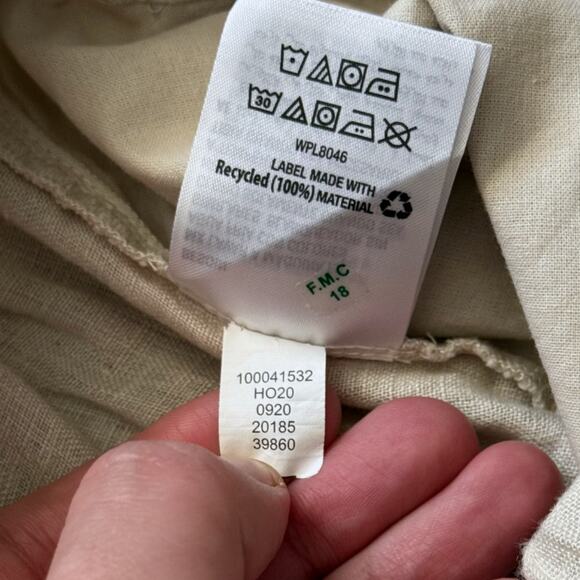 Charter Club Linen Luxury Womens Pant Size M Tan/Natural GUC - Picture 7 of 8